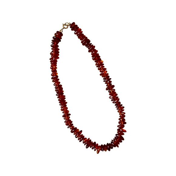 Vintage Amber Chip Choker Necklace - Picture 1 of 4